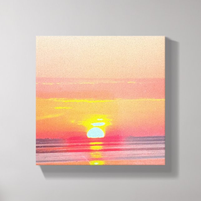 sunset Coast Keillandwand Canvas Print (Front)
