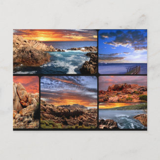 Sunset Coastlines Australia Postcard