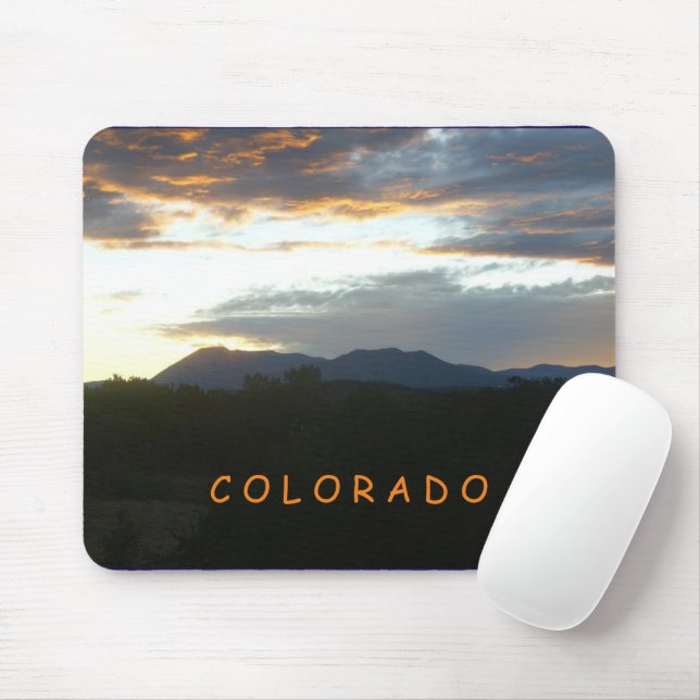 Sunset Colorado Mouse Pad (With Mouse)