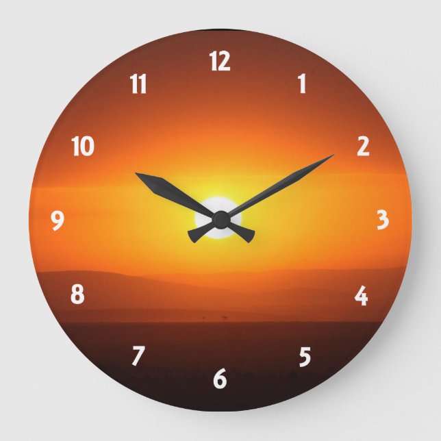 sunset colors large clock (Front)