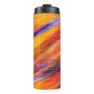 Sunset Colors Thermal Tumbler Abstract