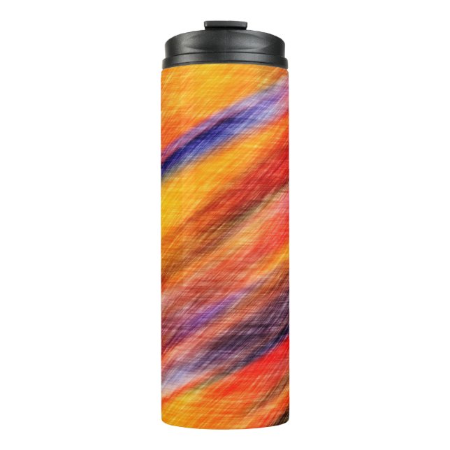 Sunset Colors Thermal Tumbler Abstract (Front)