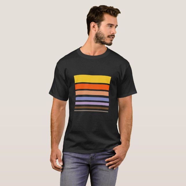 sunset colour blocks T-Shirt (Front Full)