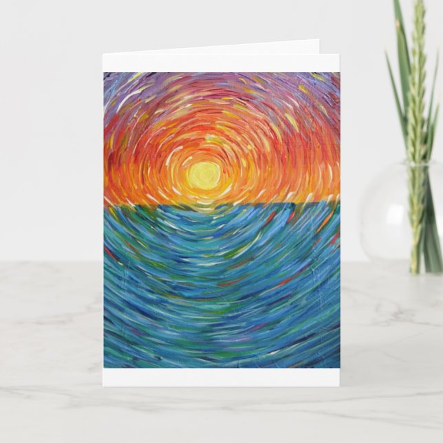 sunset colours card (Front)