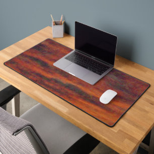 Sunset Colours in Clouds Abstract Art Desk Mat