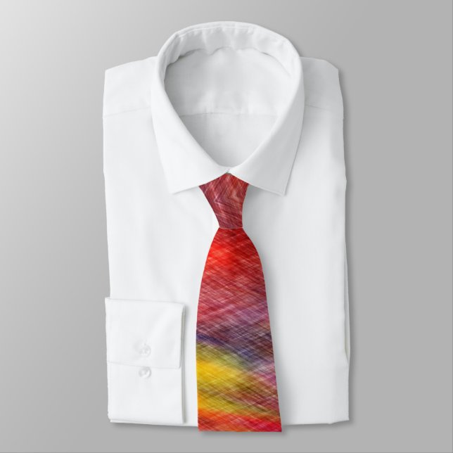 Sunset Colours Neck Tie Abstract (Tied)