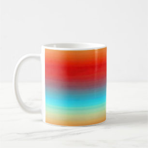 Sunset Colours Ombre Pattern Coffee Mug