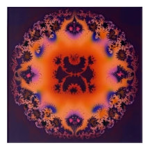 sunset colours that look like an inkblot test