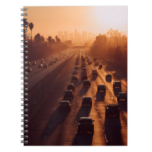 Sunset Commute Urban Haze Notebook