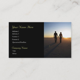 Sunset Couple Business Cards
