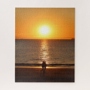 Sunset Couple Photography Jigsaw Puzzle