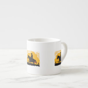 Sunset Cowboy Espresso Cup
