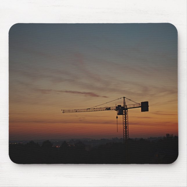 Sunset Crane Mousepad (Front)