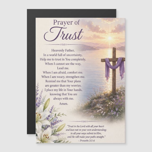 Sunset Cross Prayer of Trust Artwork (Front/Back)