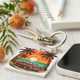 Sunset Cruise Paradise Key Ring
