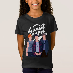 Sunset Curve minimalist 90's style T-Shirt