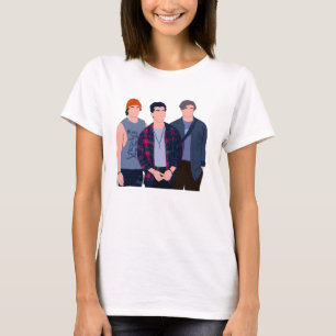 Sunset Curve minimalist 90's style T-Shirt