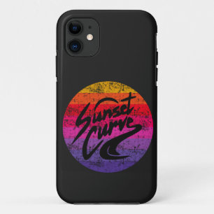 Sunset Curve retro design iPhone 11 Case