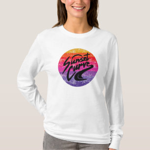 Sunset Curve retro design T-Shirt