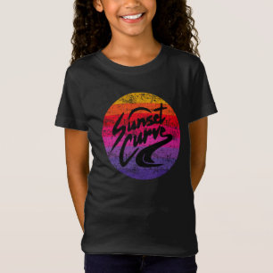 Sunset Curve retro design T-Shirt