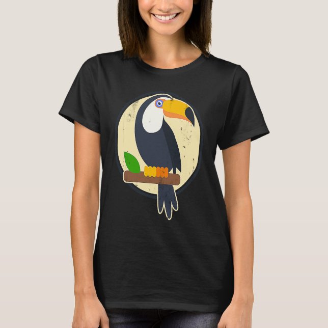 Sunset Cute Bird Animals Exotic Plants Nature Bird T-Shirt (Front)