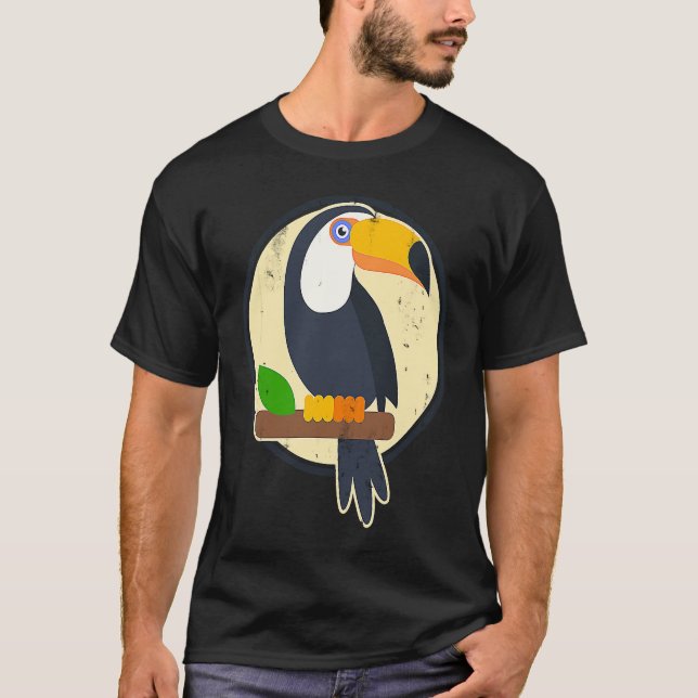Sunset Cute Bird Animals Exotic Plants Nature Bird T-Shirt (Front)
