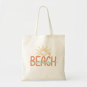 Sunset Cute Girly Beach Tote Bag