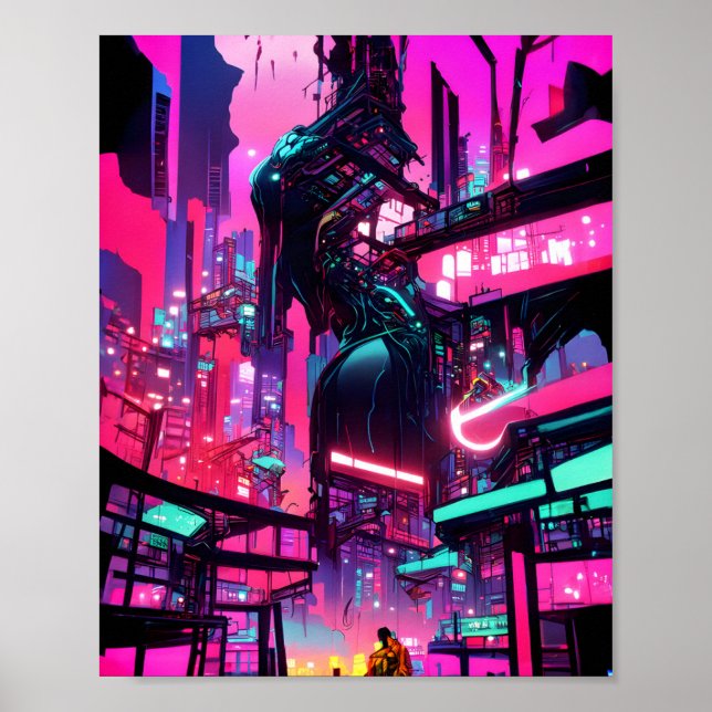 Sunset CyberCity Poster (Front)