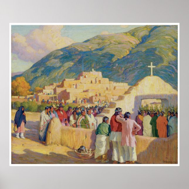 Sunset Dance - Ceremony to the Evening Sun Poster (Front)