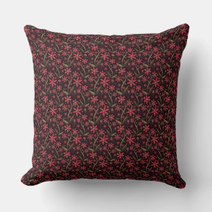 Sunset Dancing Watercolor Daisies Cushion