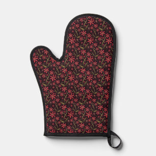 Sunset Dancing Watercolor Daisies Oven Mitt