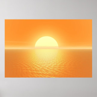 Sunset delight poster