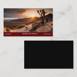 Sunset Desert Business Card