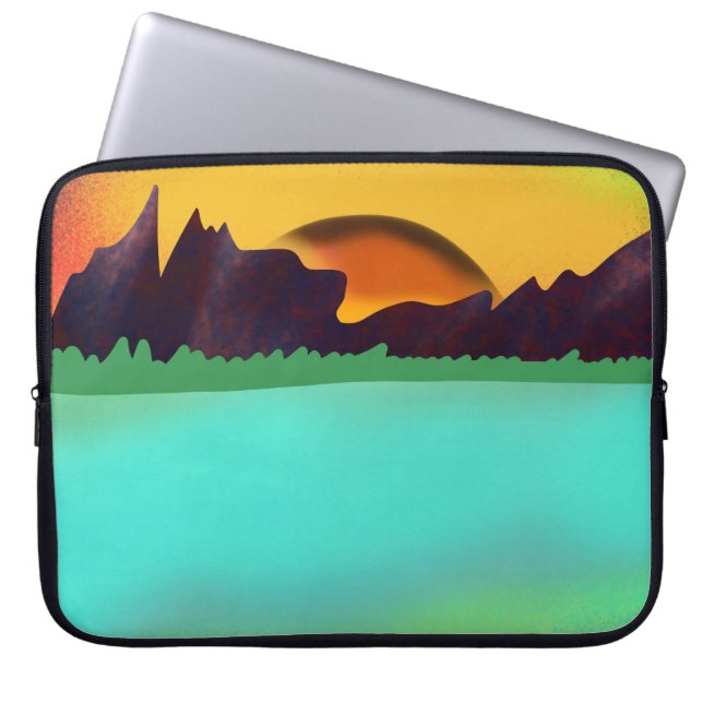 Sunset Design Neoprene Laptop Sleeve 15 inch (Front)