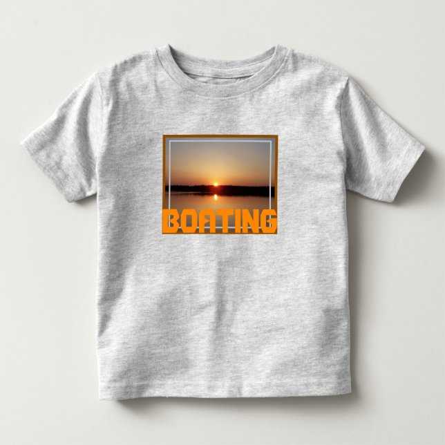 Sunset design with orange toddler T-Shirt (Front)