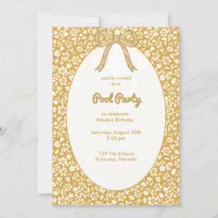 Sunset Ditzy Floral All-in-One Invitation