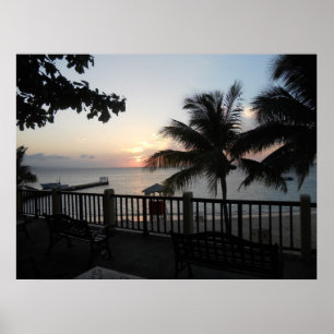 Sunset Doctors Cave Balcony Canvas Print