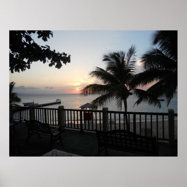 Sunset Doctors Cave Balcony Canvas Print (Front)
