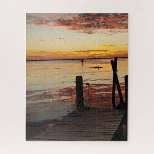 Sunset Dolphins  Jigsaw Puzzle