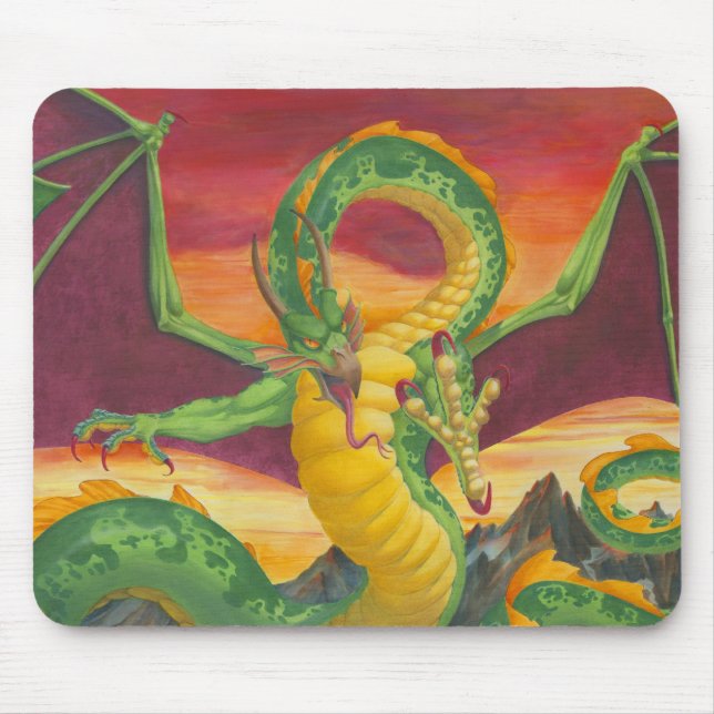 Sunset Dragon Mouse Mat (Front)