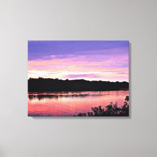 Sunset Dream over the Delaware Canvas Print