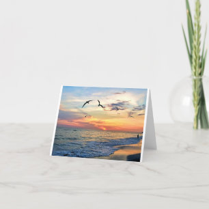 Sunset Dreaming, Blank Folded Note Card