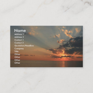 Sunset Dreams Business Card