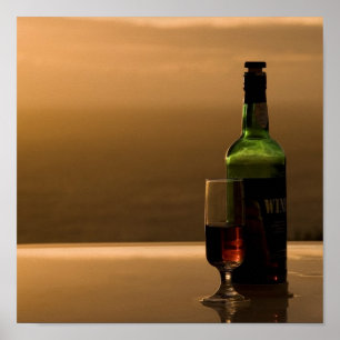 Sunset drink poster