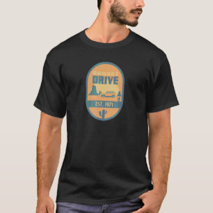 Sunset Drive 1971 Summertime Cactus Desert Road Tr T-Shirt
