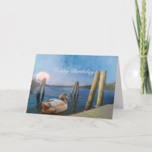Sunset Duck Happy Birthday! Card