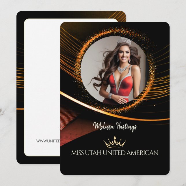 Sunset Dust Premium Pageant Promo Card (Front/Back)