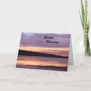 Sunset Easter Holiday Card