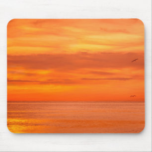 Sunset Elegant Red Orange Yellow Modern Template Mouse Mat