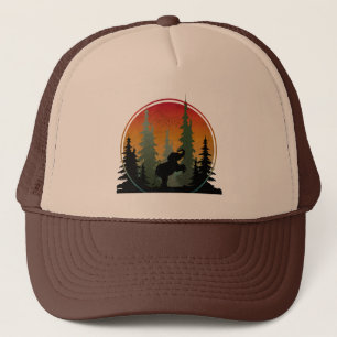 Sunset Elephant Nature Scenery Trucker Hat